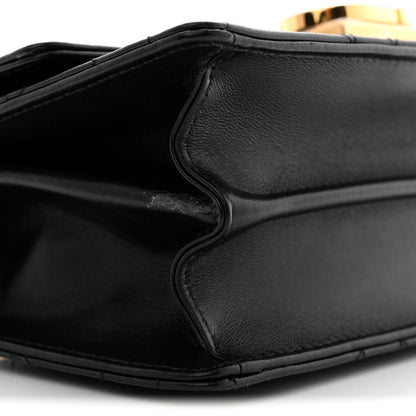 Christian Dior Calfskin Cannage Mini Ange Bag Black 8 of 9