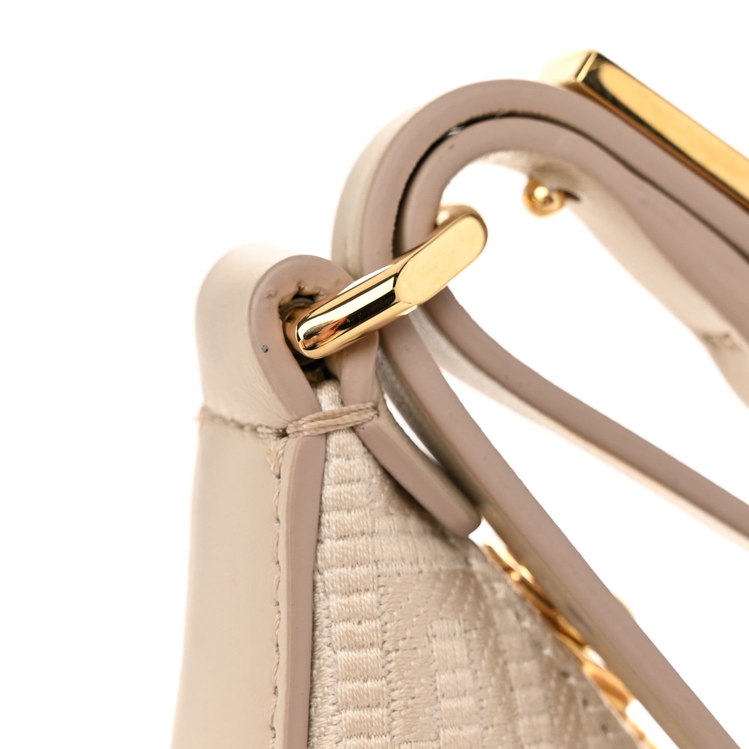 Givenchy Coated Canvas Logo 4G Embossed Small Moon Cut Out Shoulder Bag Natural Beige 11 of 11