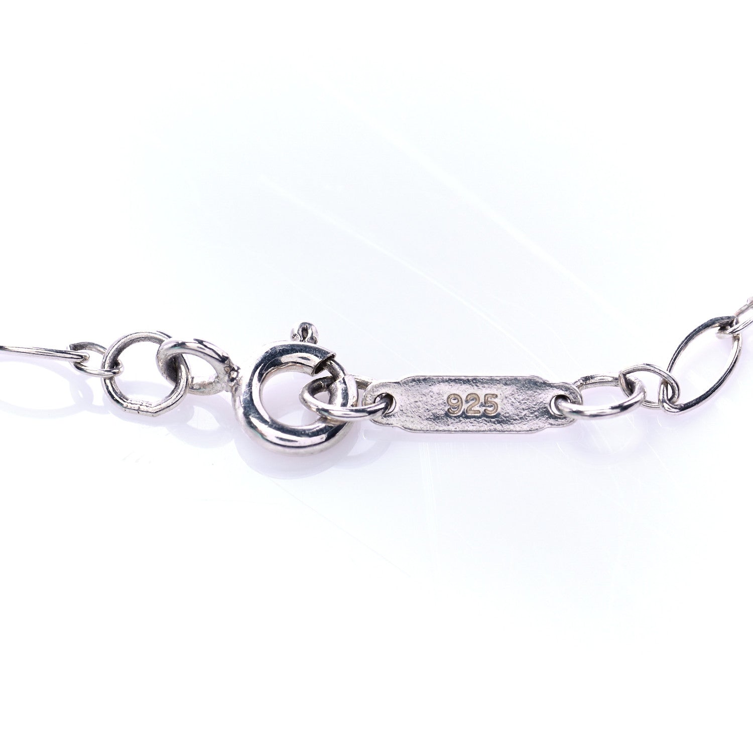 Tiffany Sterling Silver Oval Link Chain Necklace 36" 5 of 6