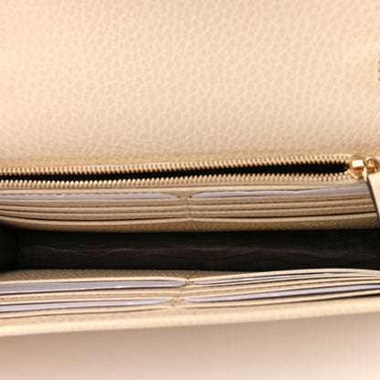 Gucci Dollar Calfskin Interlocking G Chain Wallet Ivoire 5 of 11