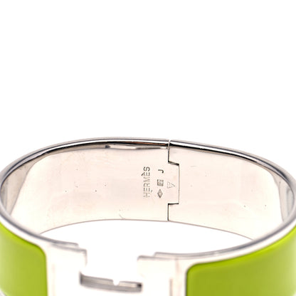 Hermes Enamel Wide Clic Clac H Bracelet GM Vert Anis 6 of 6