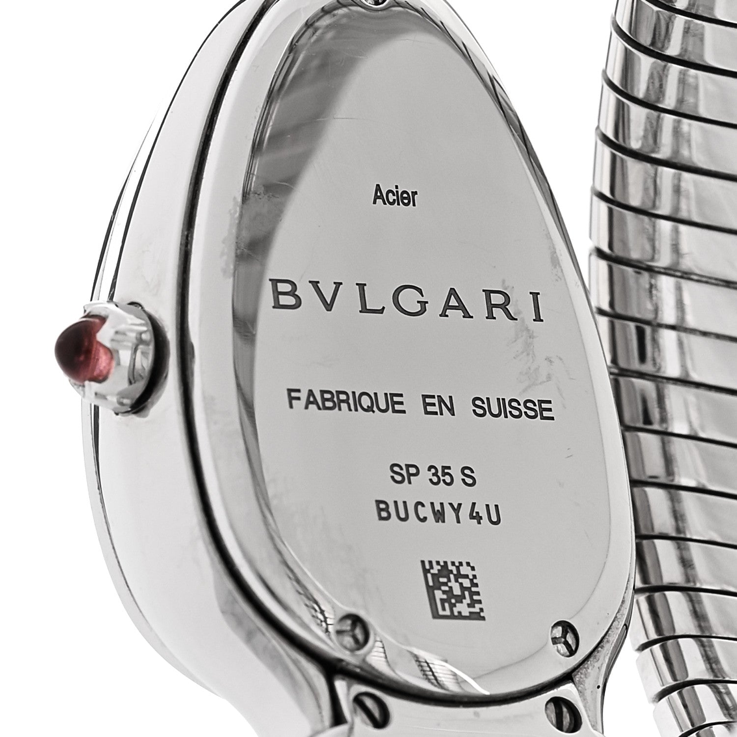 Bulgari Stainless Steel 35mm Serpenti Tubogas Quartz Watch Black 4 of 5
