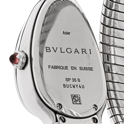 Bulgari Stainless Steel 35mm Serpenti Tubogas Quartz Watch Black 4 of 5