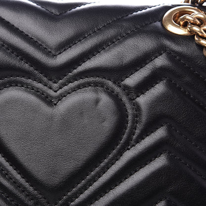 Gucci Calfskin Matelasse Mini GG Marmont Shoulder Bag Black 14 of 14