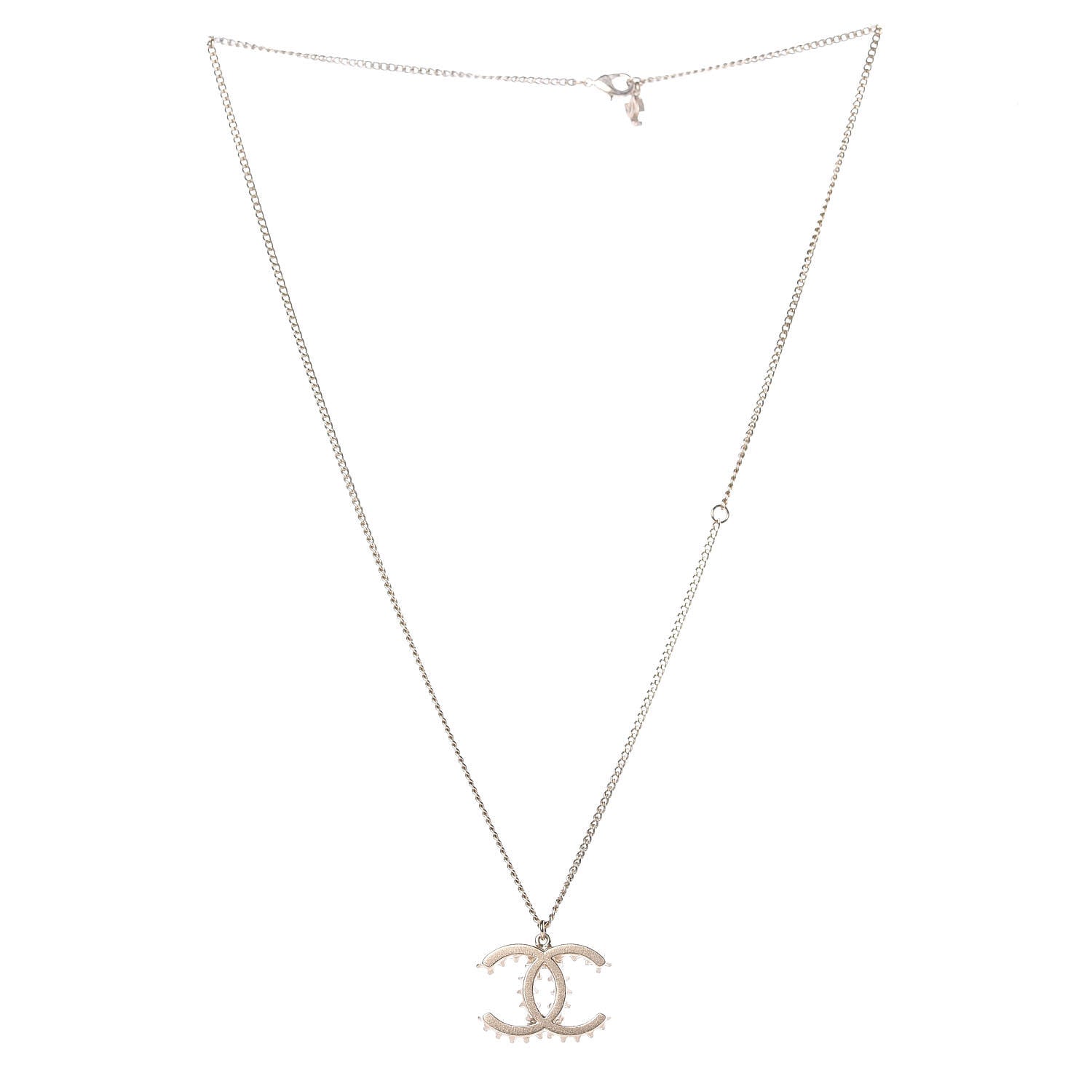 Chanel CC Necklace Light Gold 3 of 5
