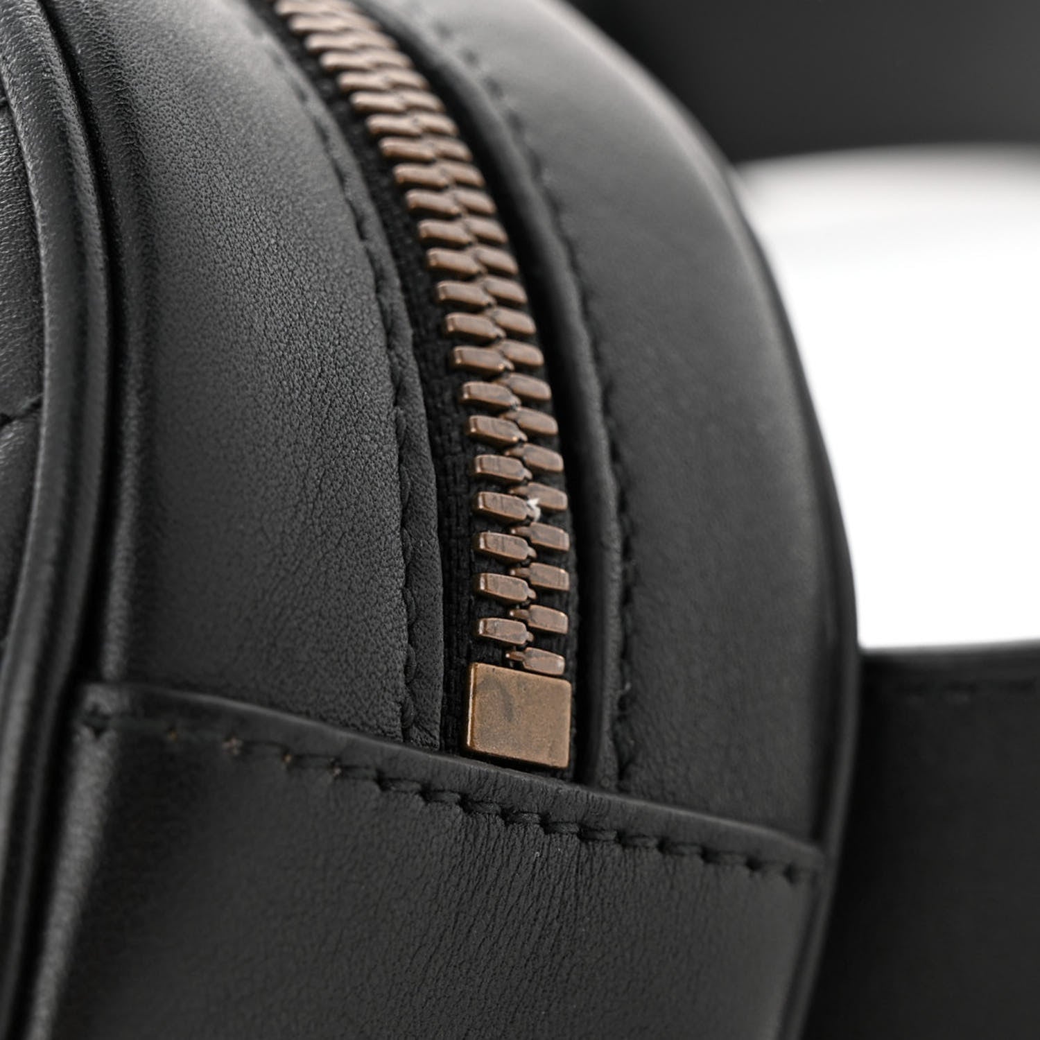 Gucci Calfskin Matelasse GG Marmont Belt Bag 85 34 Black 13 of 14