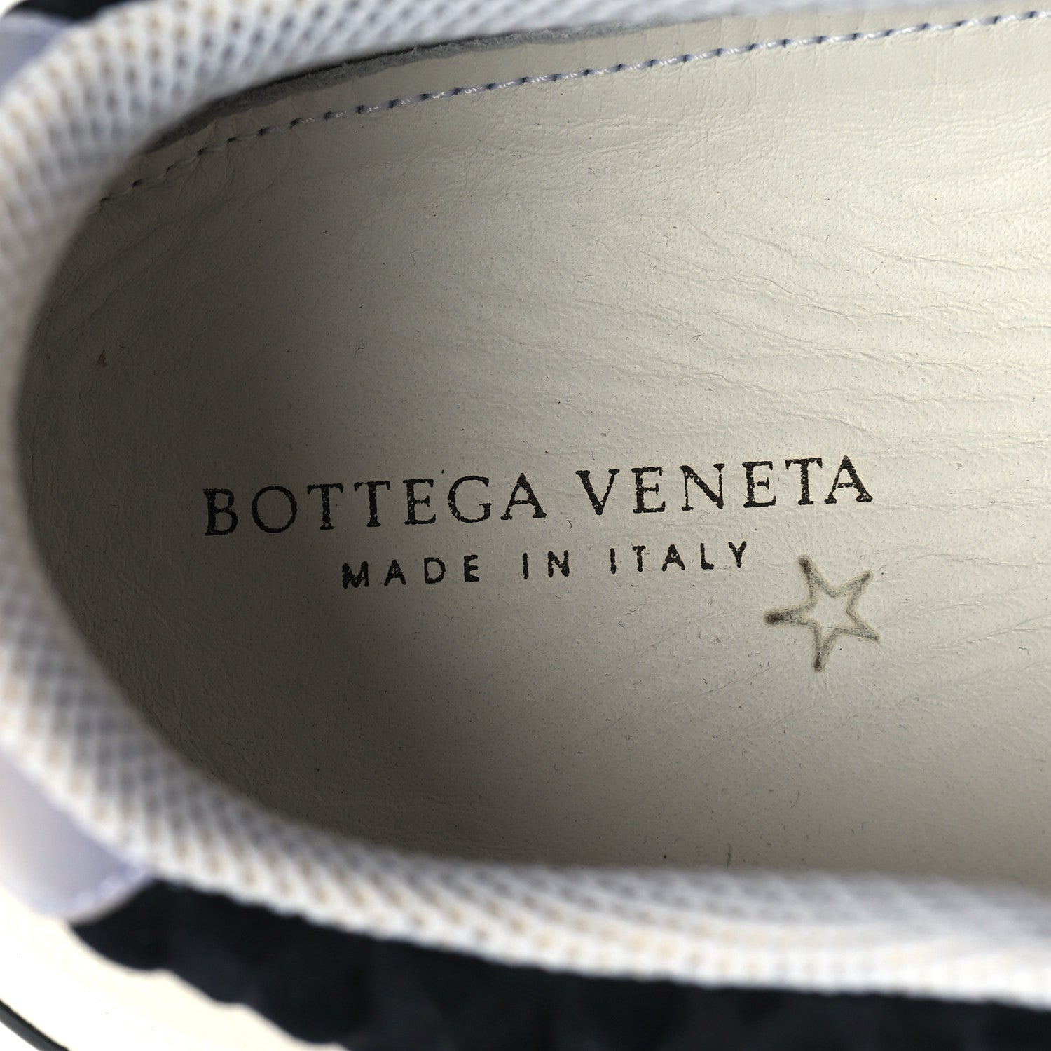 Bottega Veneta Nappa Ostrich Intrecciato Suede Sneakers 43 Grey Black Navy 8 of 11