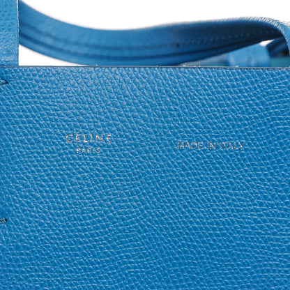 Celine Grained Calfskin Small Vertical Cabas Turquoise 6 of 8