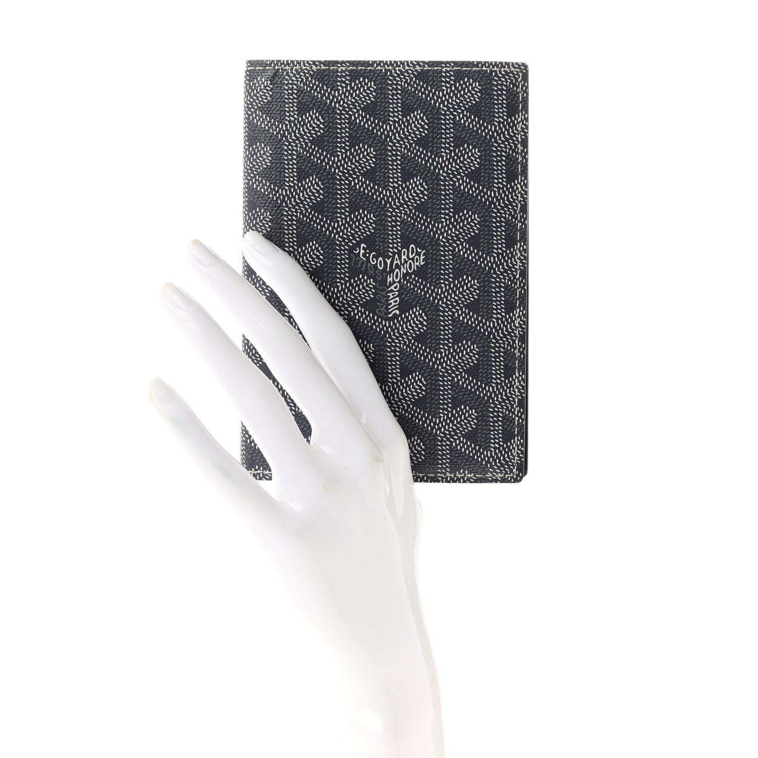 Goyard Goyardine Grenelle Passport Wallet Grey 2 of 7