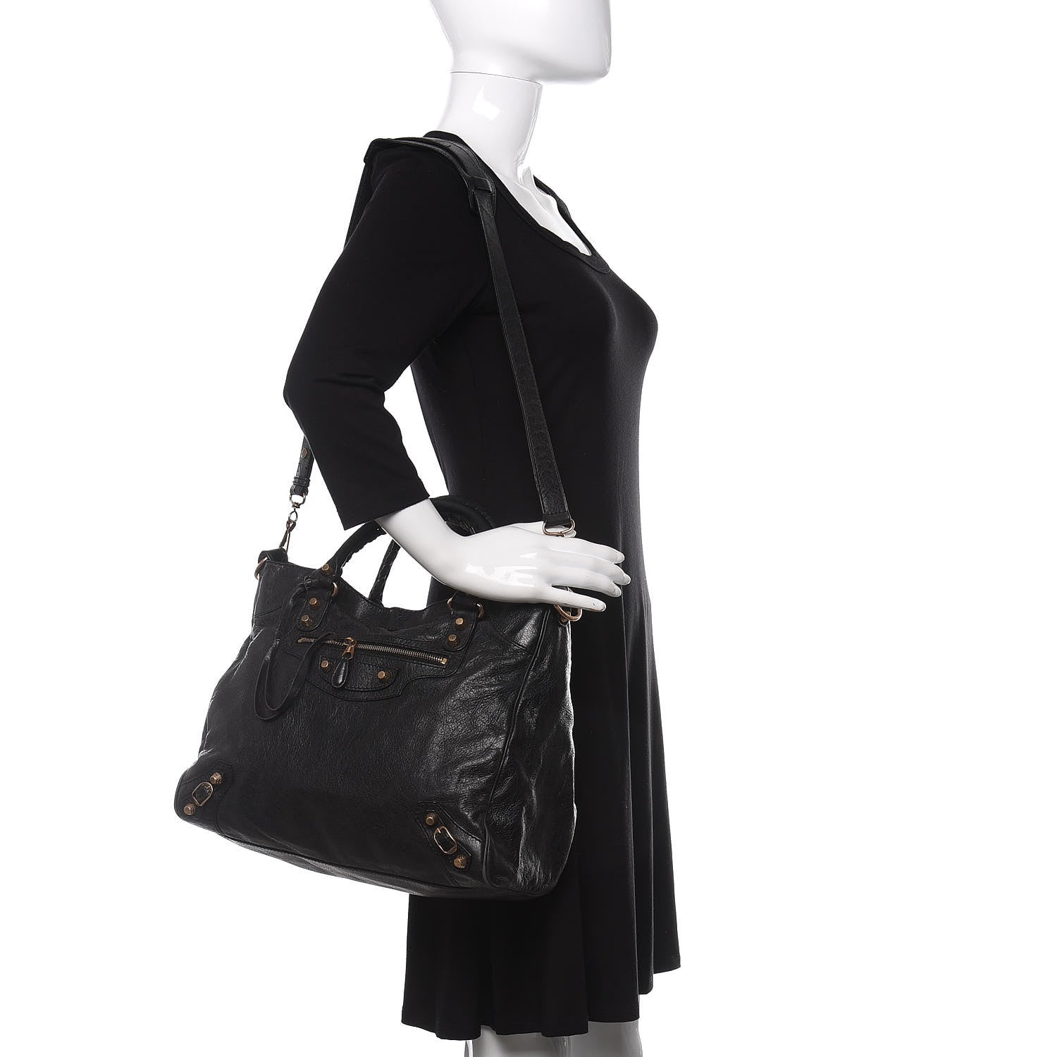 Balenciaga Agneau Giant 12 Rose Gold Hardware Velo Black 2 of 17