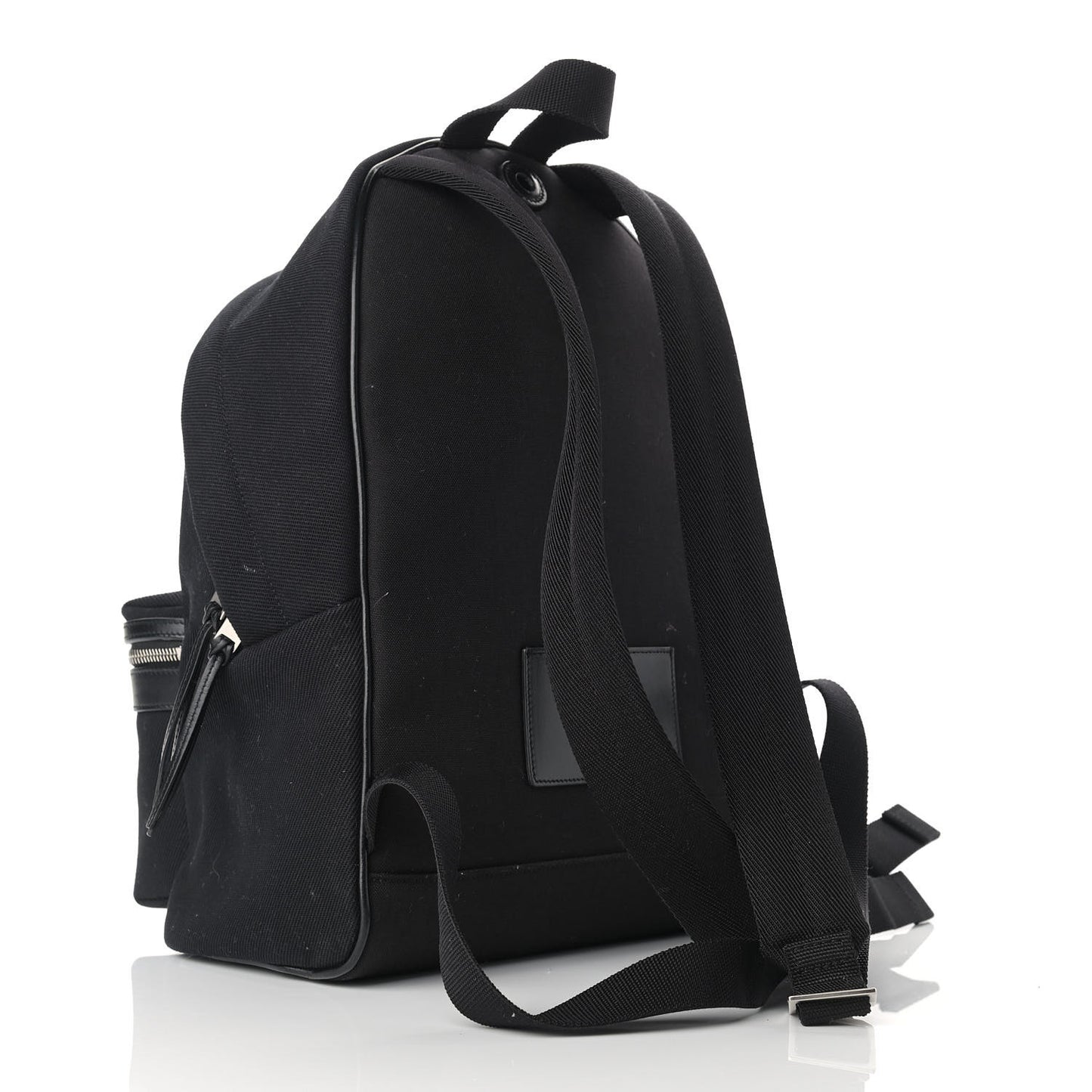 Canvas Signature Heaven Embroidered Mini City Backpack Black