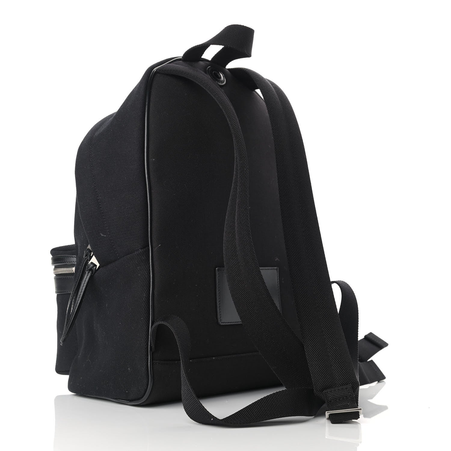 Saint Laurent Canvas Signature Heaven Embroidered Mini City Backpack Black 3 of 11