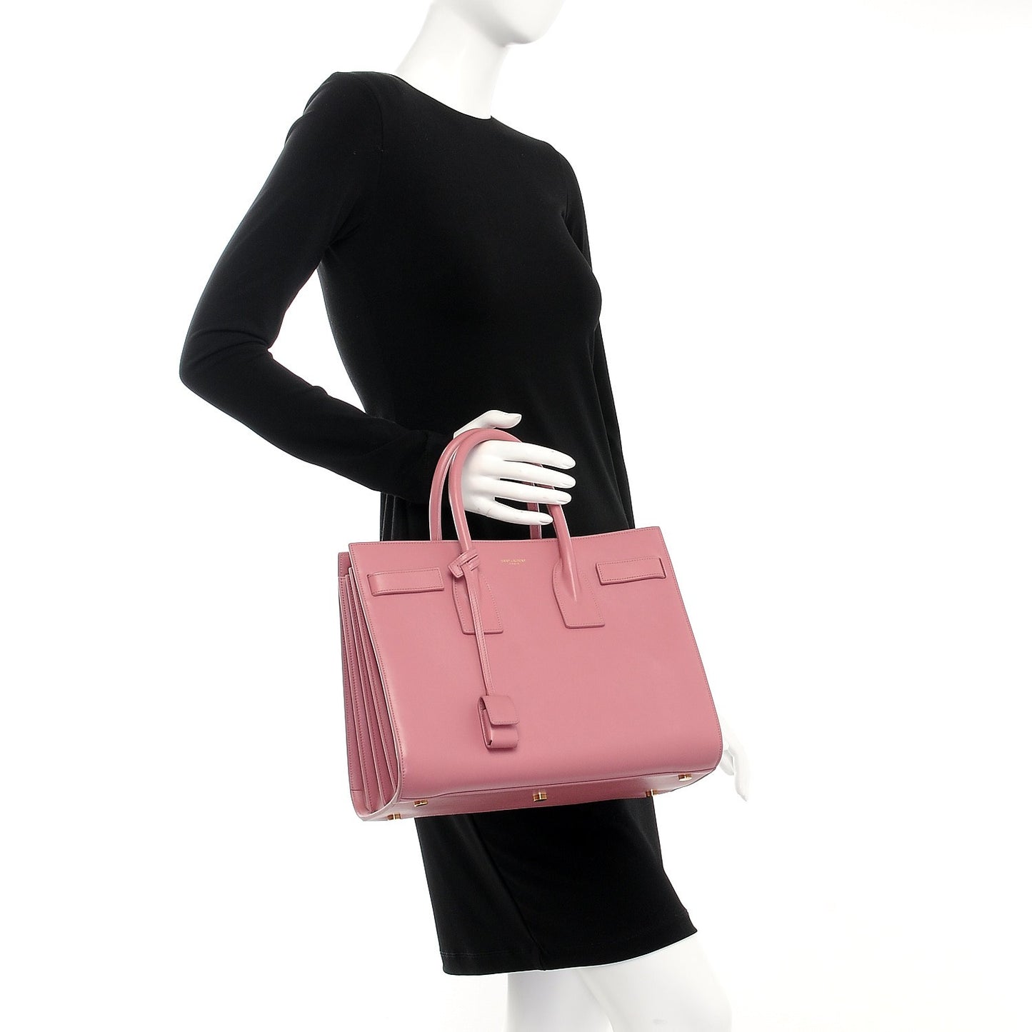 Calfskin Small Sac De Jour Dark Rose