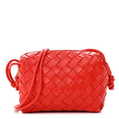 Bottega Veneta Nappa Intrecciato Mini Loop Camera Bag Apple Candy 1 of 9