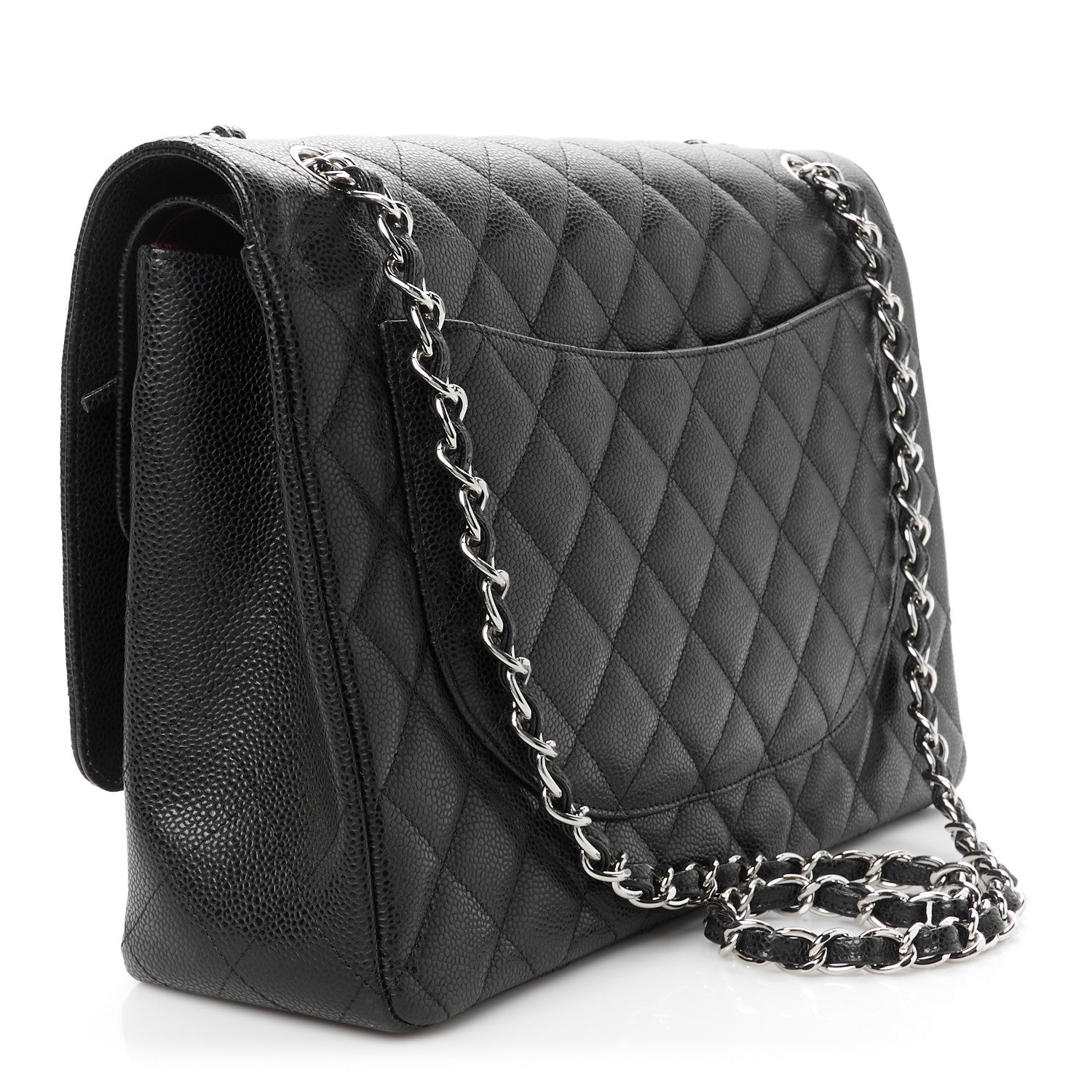Chanel Caviar Quilted Maxi Double Flap Black 3 of 11
