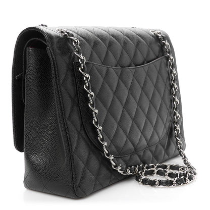 Chanel Caviar Quilted Maxi Double Flap Black 3 of 11