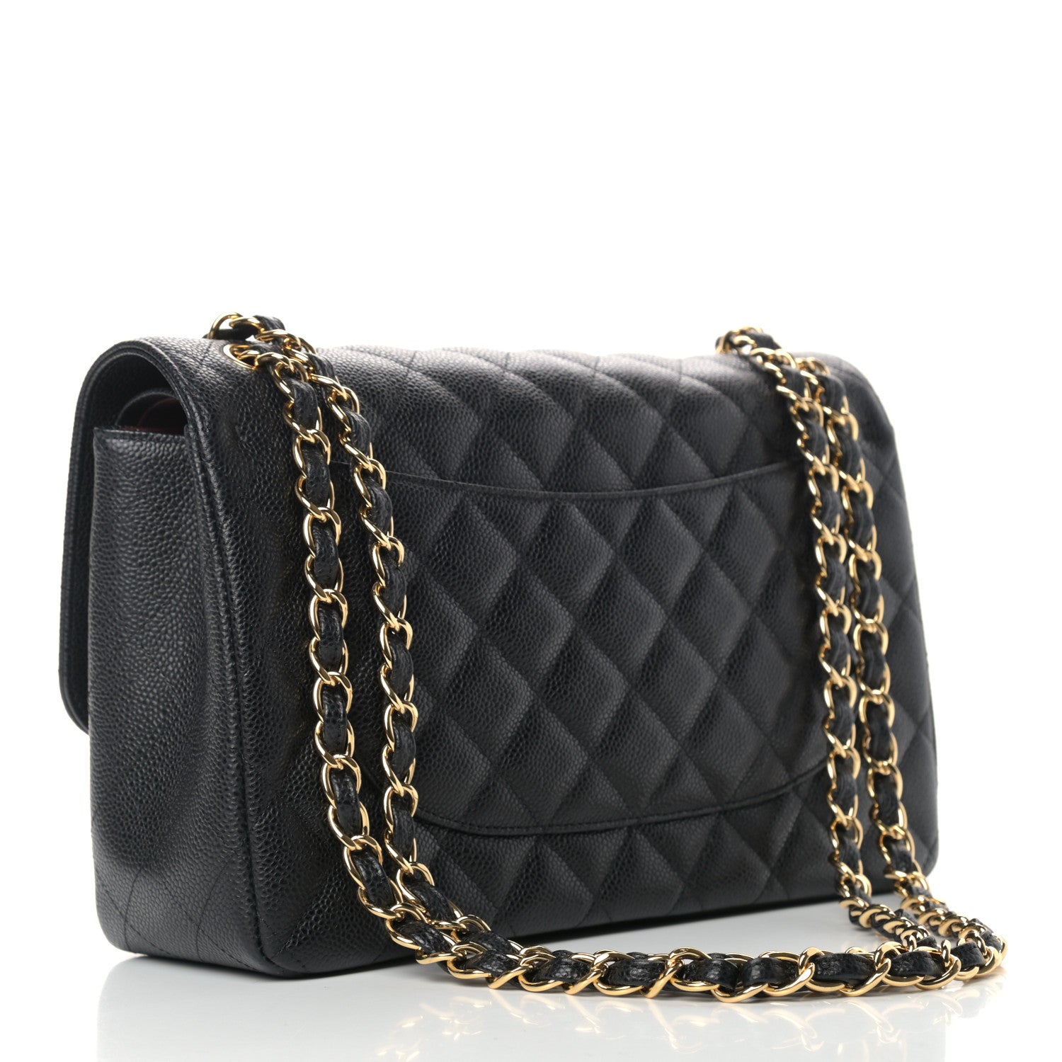 Chanel Caviar Quilted Jumbo Double Flap Black 2 of 11