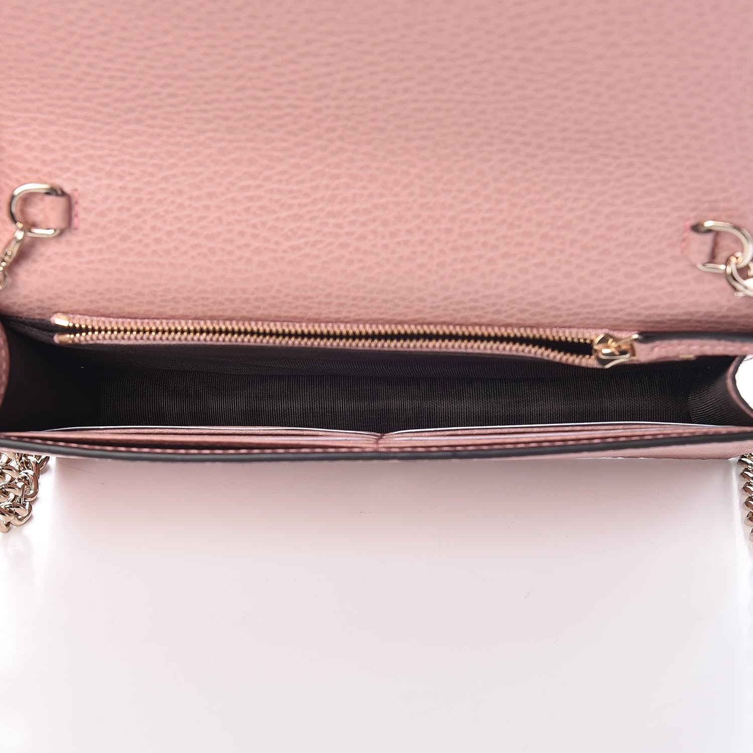 Gucci Dollar Calfskin Medium Betty Chain Wallet Soft Pink 5 of 10