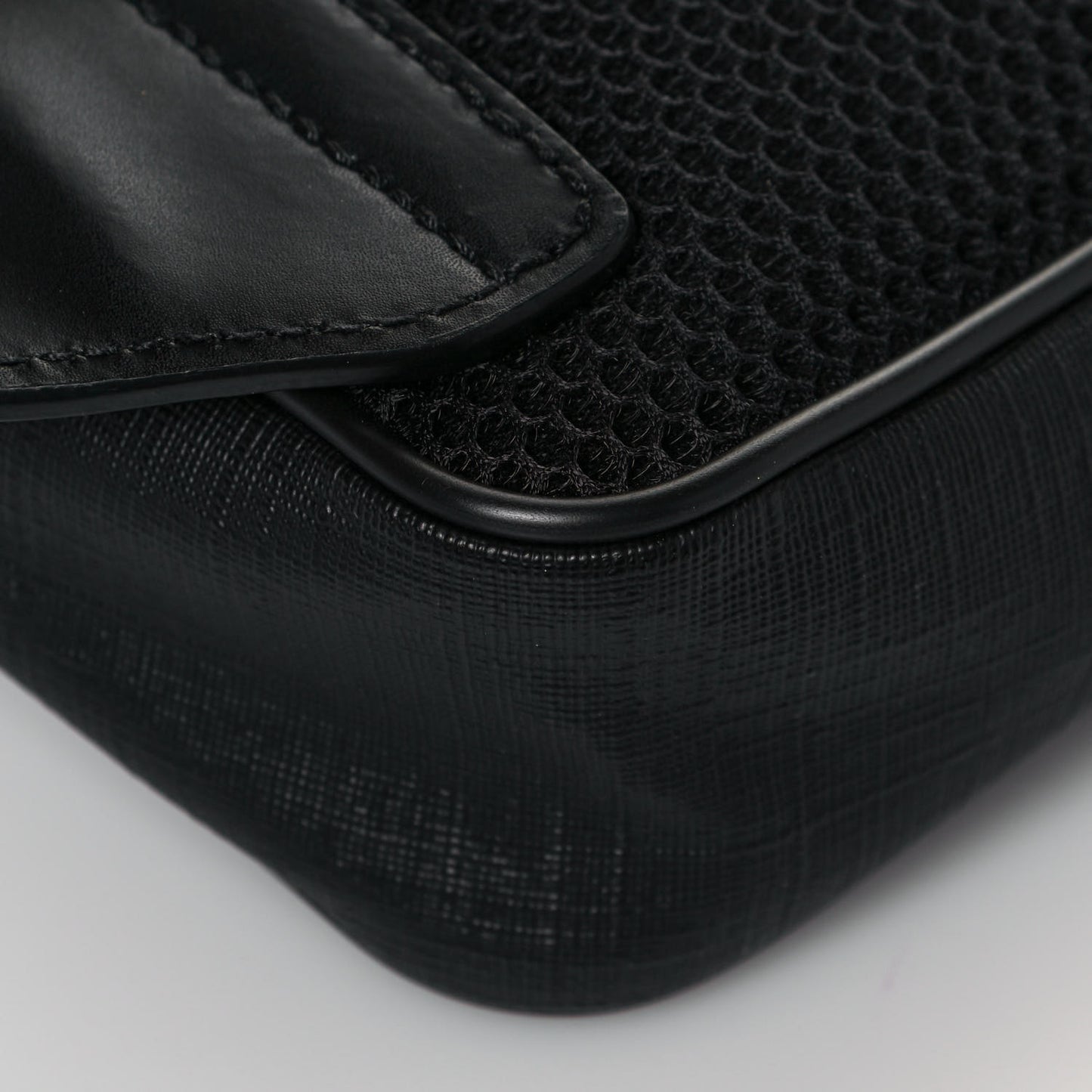 Soft GG Supreme Monogram Web Belt Bag Black Grey