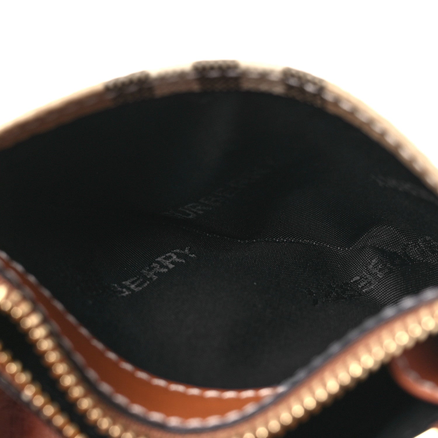 Burberry E-Canvas Vintage Check Tri-Fold Wallet Archive Beige 8 of 15