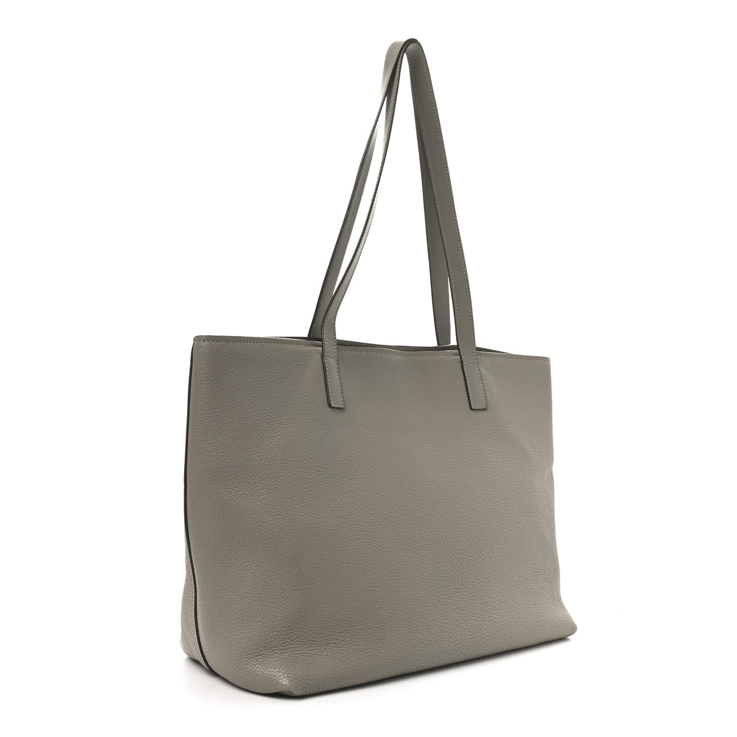 Vitello Daino Pocket Shopping Tote Pomice