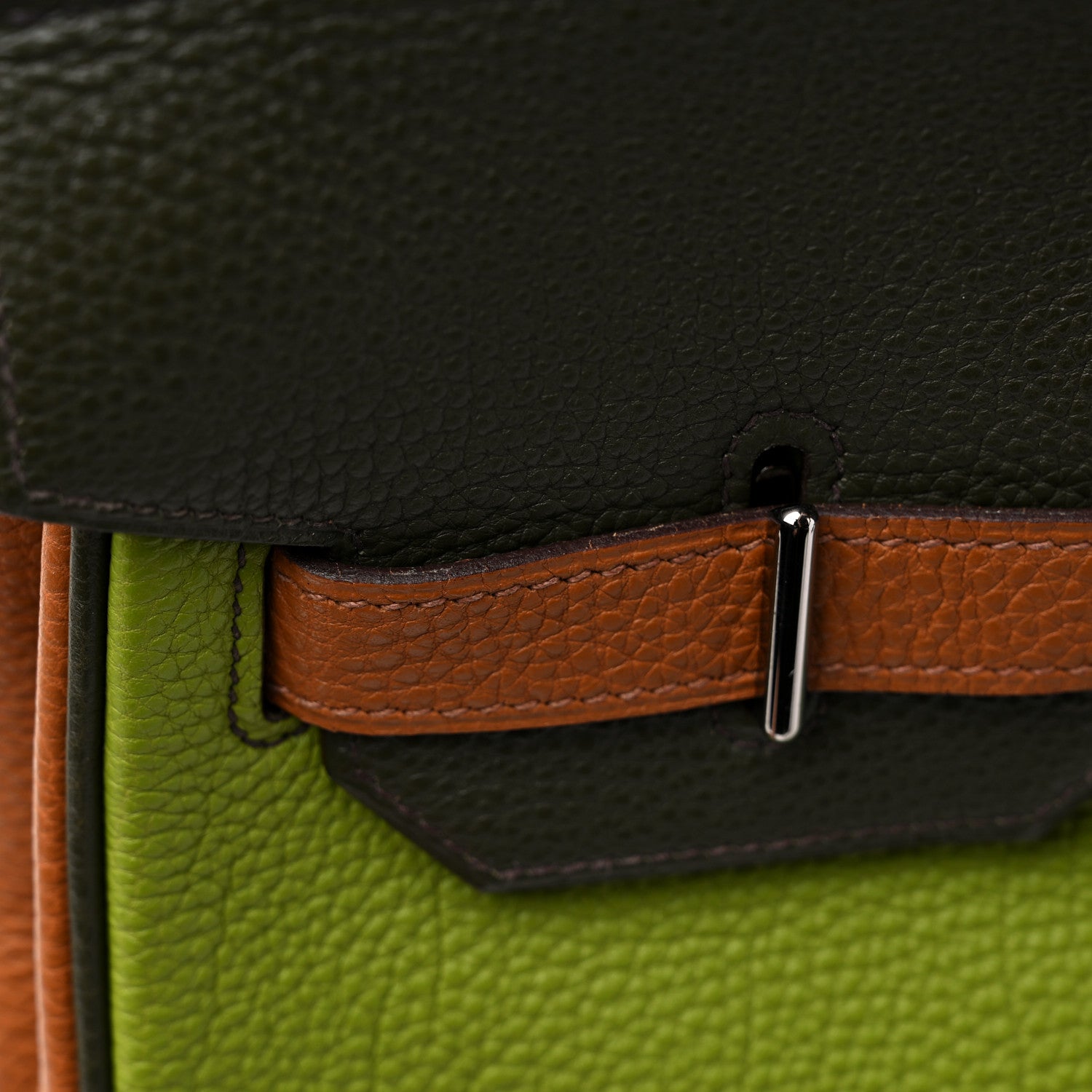 Hermes Fjord Togo Birkin HAC 32 Vert Anis Gold Vert Olive 16 of 16