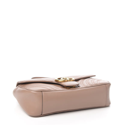 Gucci Calfskin Matelasse Small GG Marmont Shoulder Bag Porcelain Rose 3 of 9