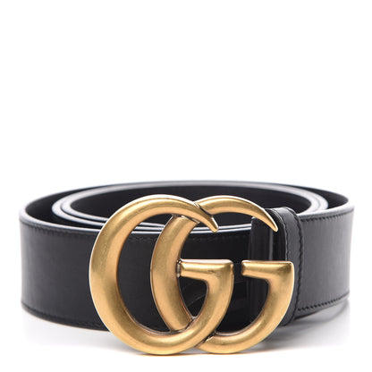 Gucci Calfskin Double G 40mm Belt 95 38 Black 1 of 7
