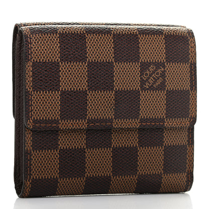 Louis Vuitton Damier Ebene Elise Wallet 2 of 4