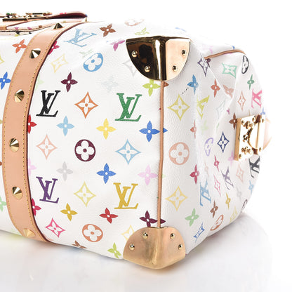 Louis Vuitton Monogram Multicolor Keepall 45 White 15 of 16