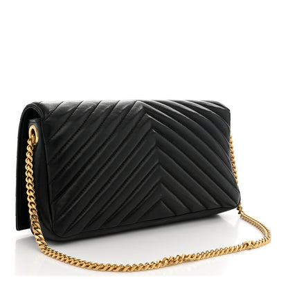 Saint Laurent Lambskin Matelasse Monogram Kate 99 Black 3 of 10