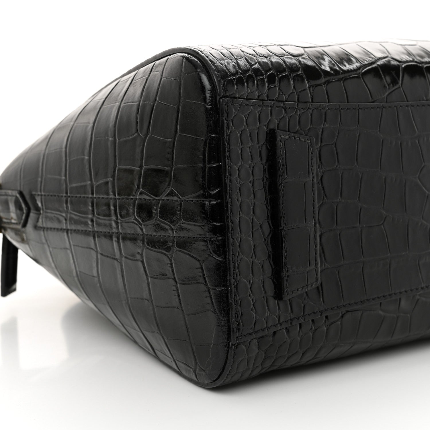 Givenchy Calfskin Crocodile Embossed Small Antigona Black 9 of 10