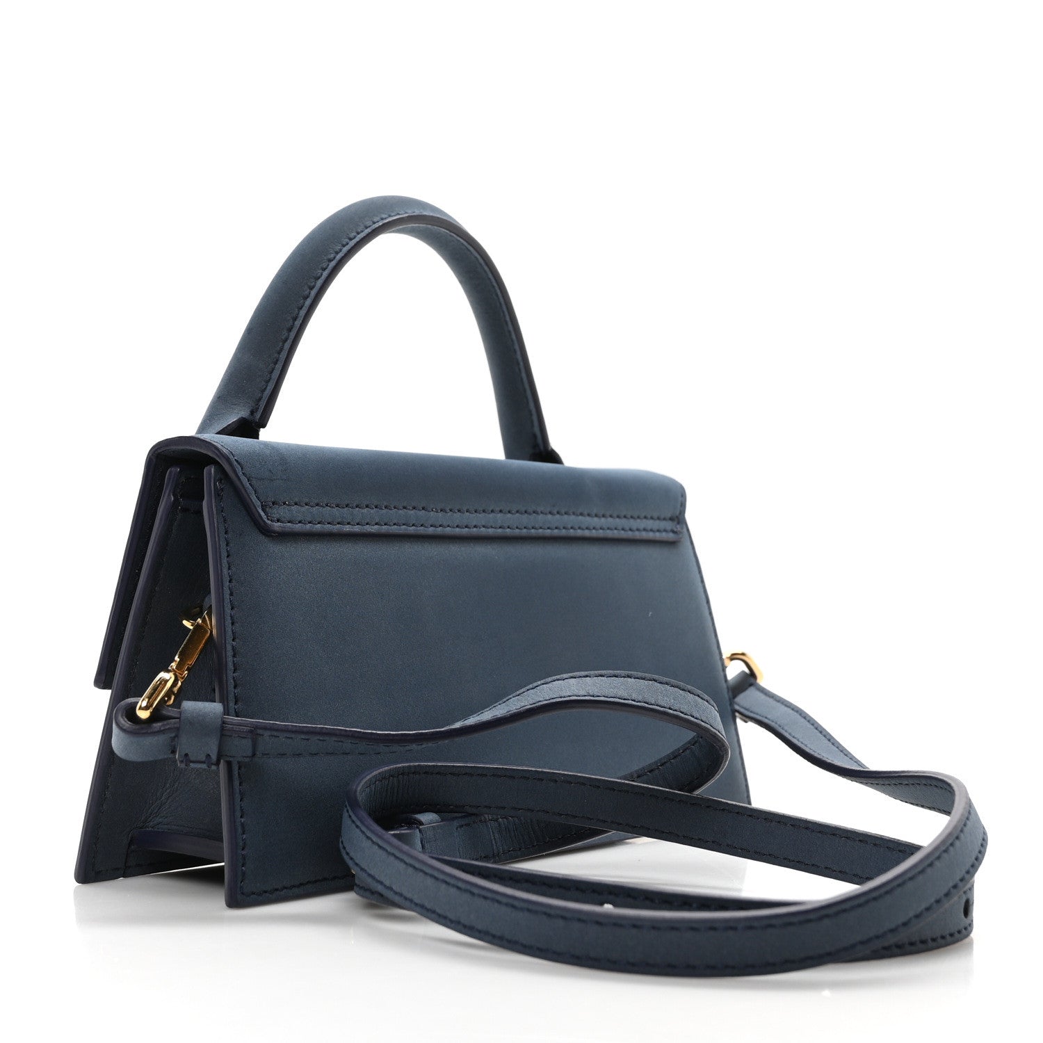 Jacquemus Calfskin Le Chiquito Long Dark Navy 3 of 10