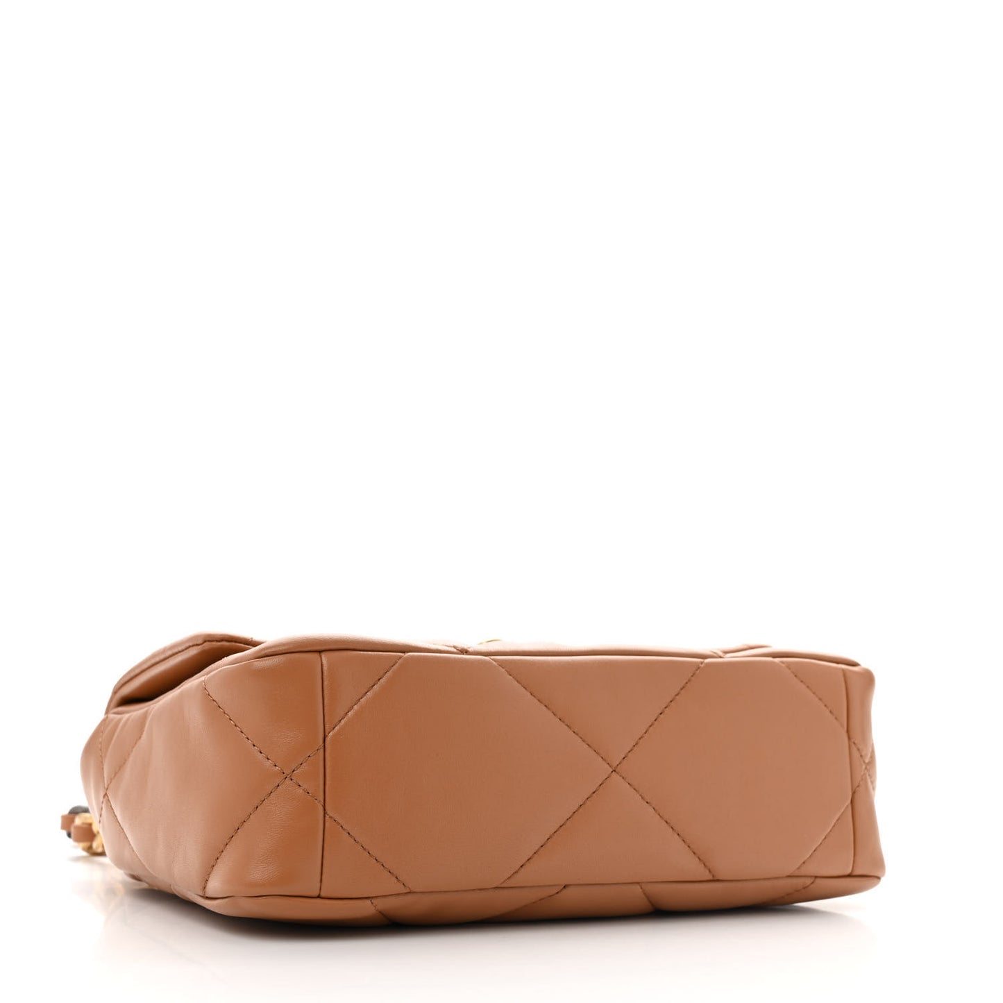 Lambskin Quilted Medium Chanel 19 Flap Brown