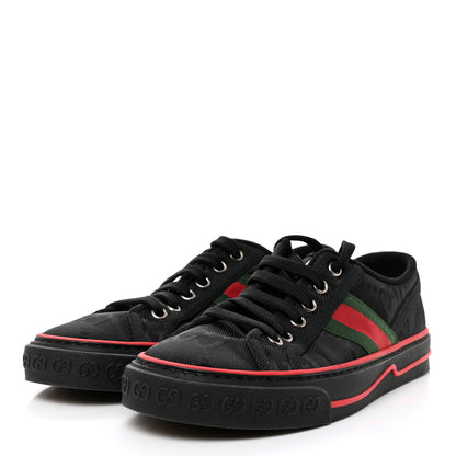 Gucci Econyl Nylon Web Monogram Off The Grid Womens 1977 Tennis Sneakers 36.5 Black 3 of 7