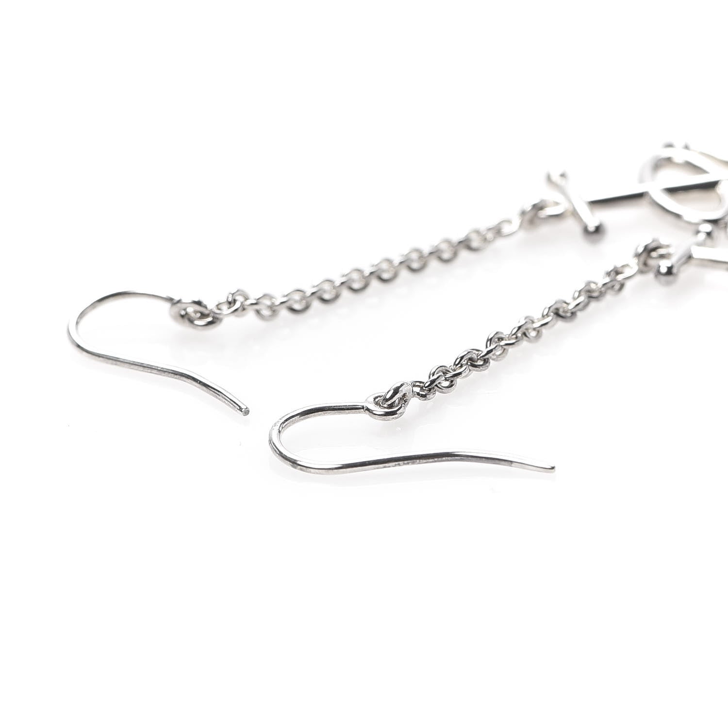 Hermes Sterling Silver Grand Large Chaine D'Ancre Drop Earrings 3 of 5