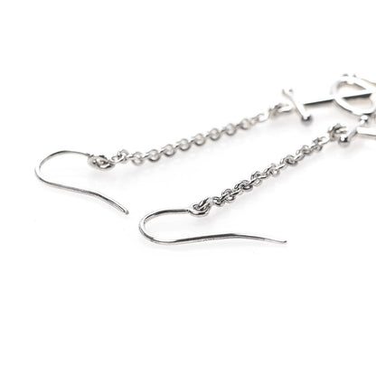 Hermes Sterling Silver Grand Large Chaine D'Ancre Drop Earrings 3 of 5