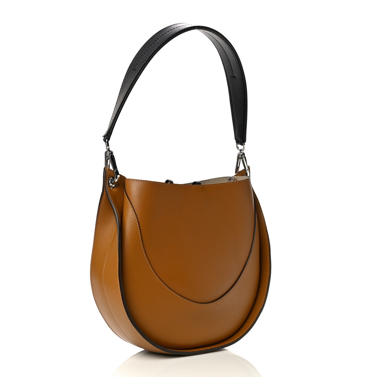 Calfskin Arch Shoulder Bag Olive Oil