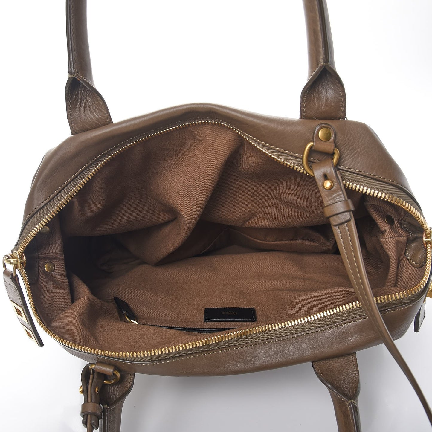 Calfskin Medium Kira Bowler Tote Khaki