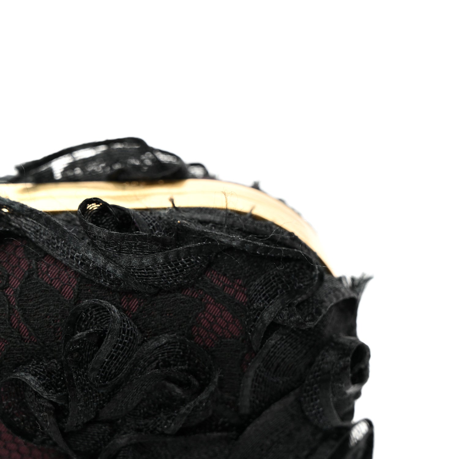 Alexander McQueen Lace Twin Skull Box Clutch Black Pink 5 of 9