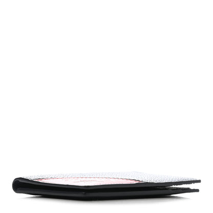 Prada Vitello Micro Grain Card Holder Baltico Fuoco 3 of 5