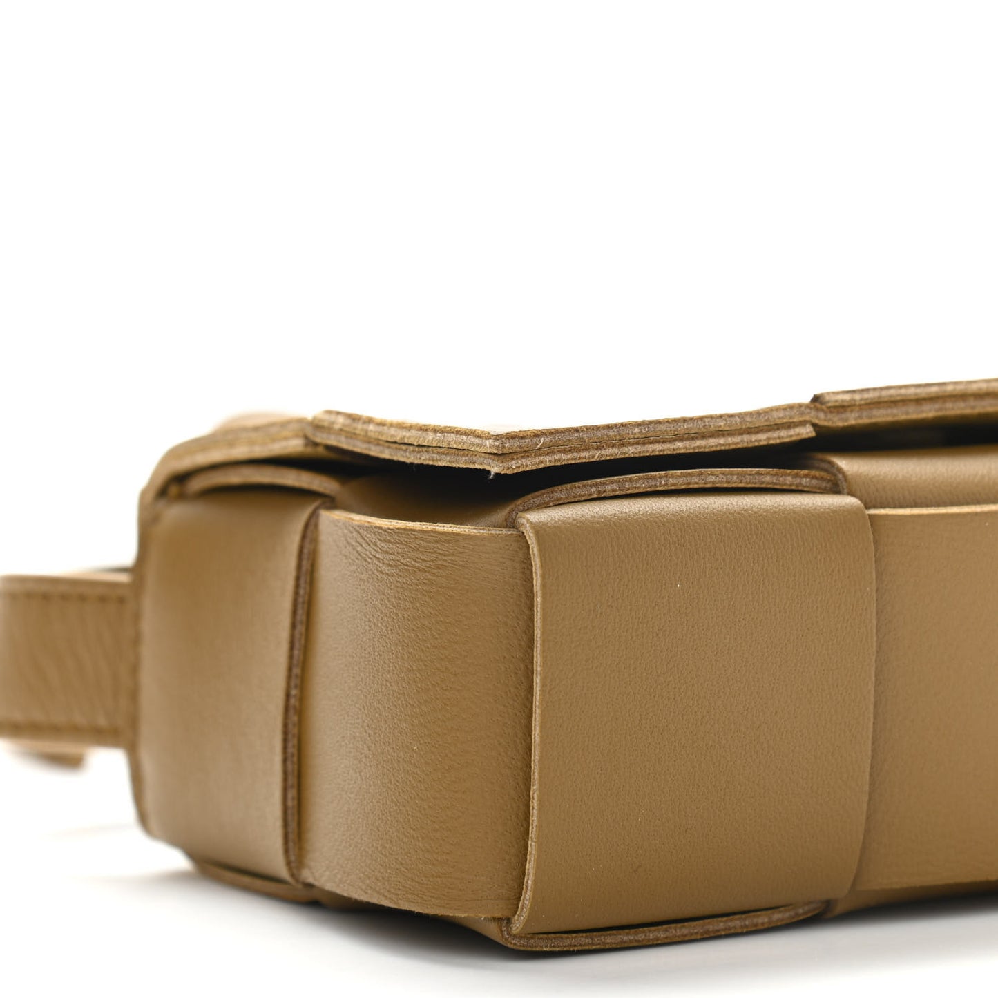 Lambskin Maxi Intrecciato Extra Mini Cassette Crossbody Bag Acorn