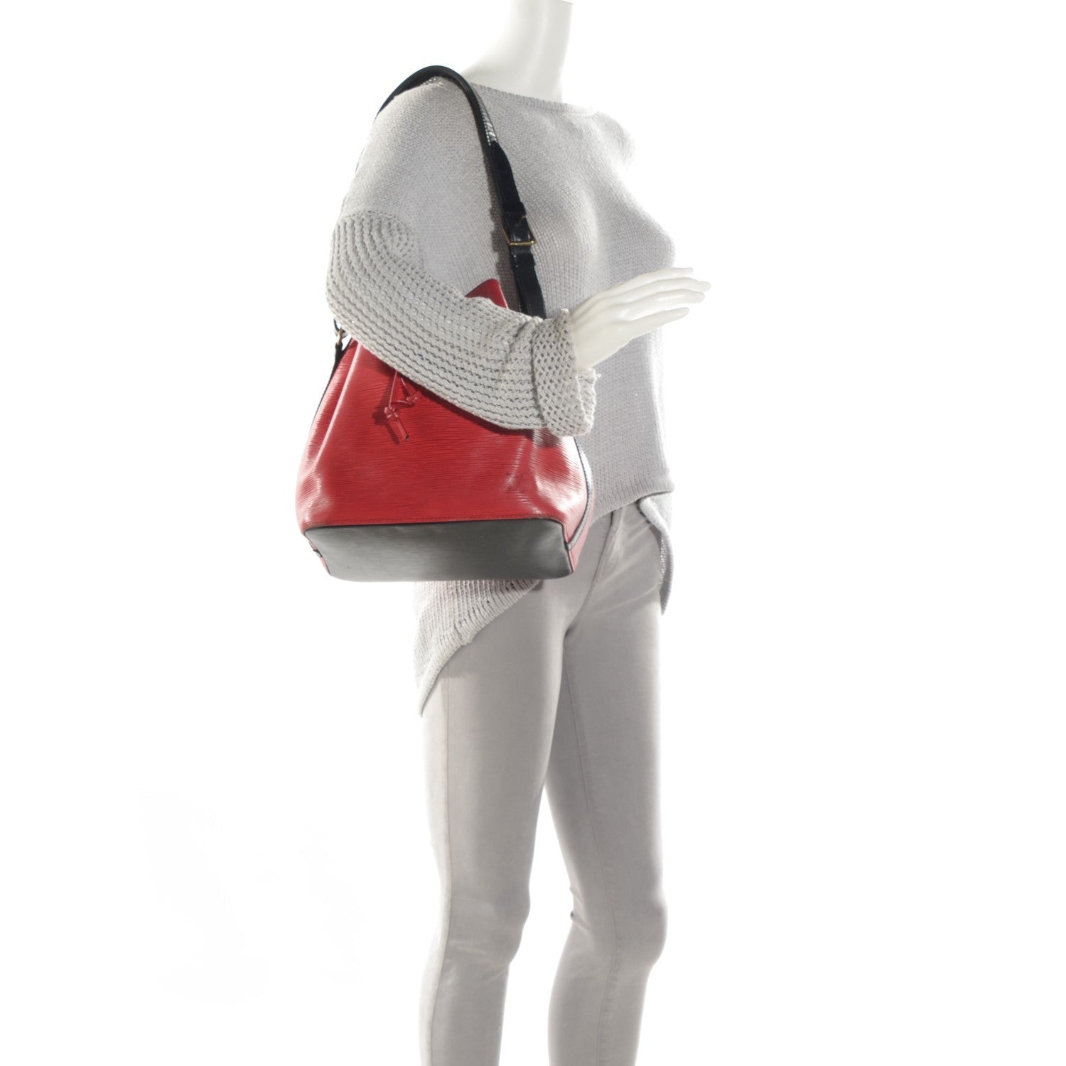 Louis Vuitton Epi Petit Noe Red Black 2 of 9