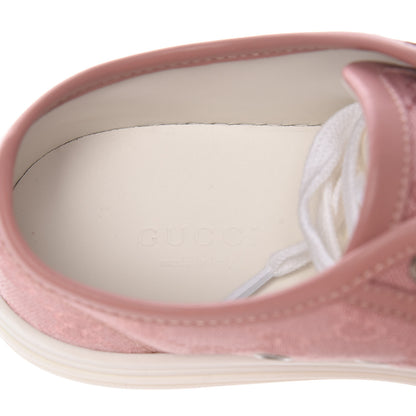 Gucci GG Monogram Calfskin Womens Low Top Sneakers 35 Pink Soft Pink 9 of 15