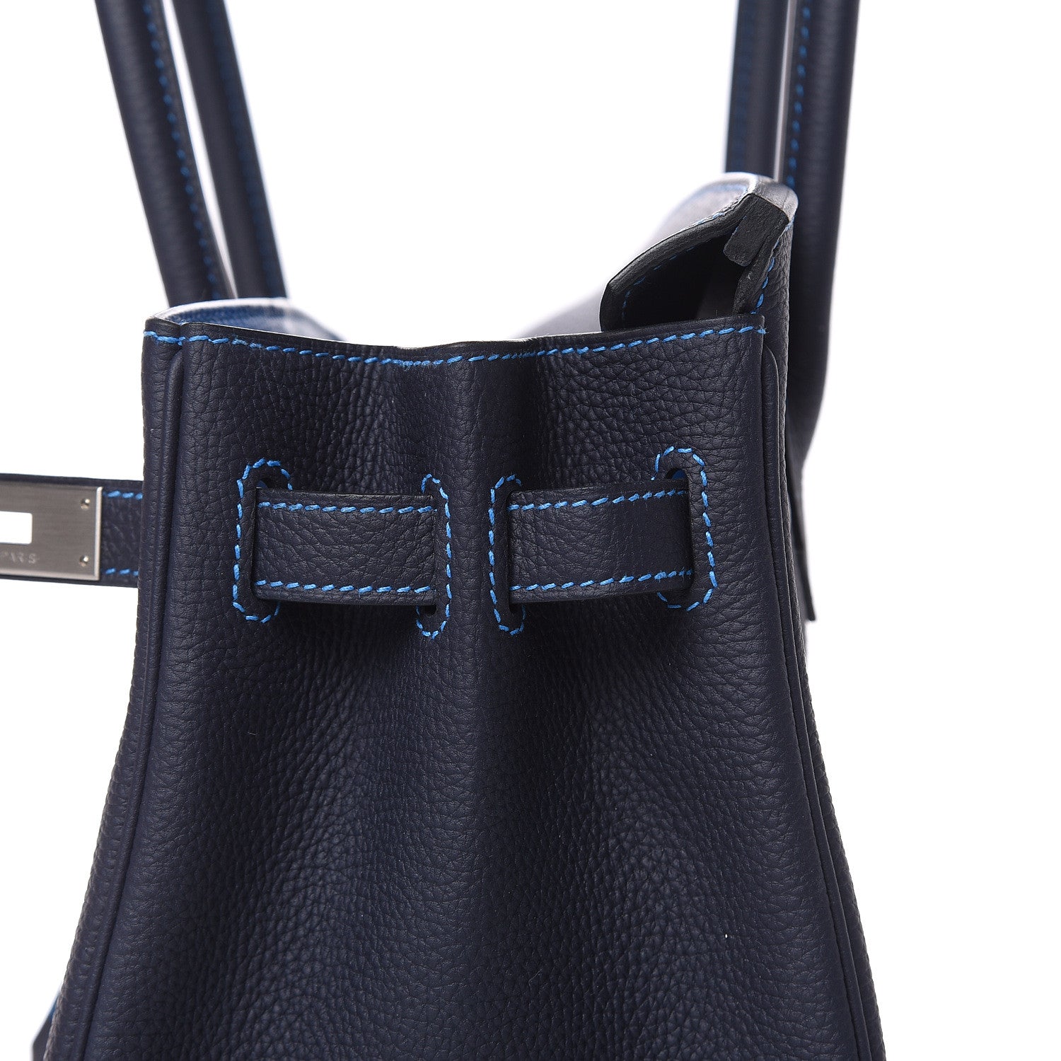 Hermes Togo Horseshoe Birkin 30 Bleu Nuit Bleu Hydra 25 of 30
