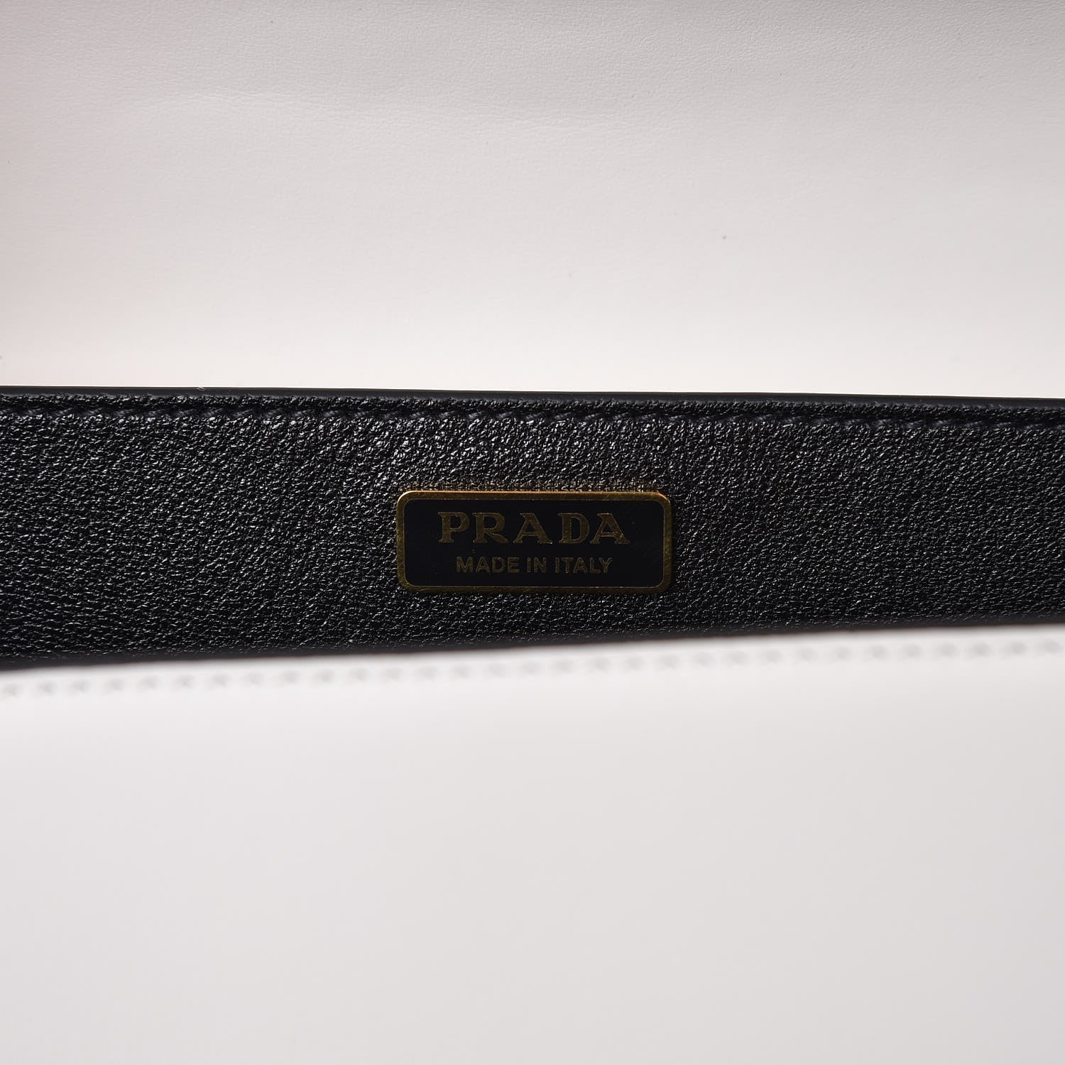 Prada City Calf Saffiano Large Cahier Bag White Black 6 of 8