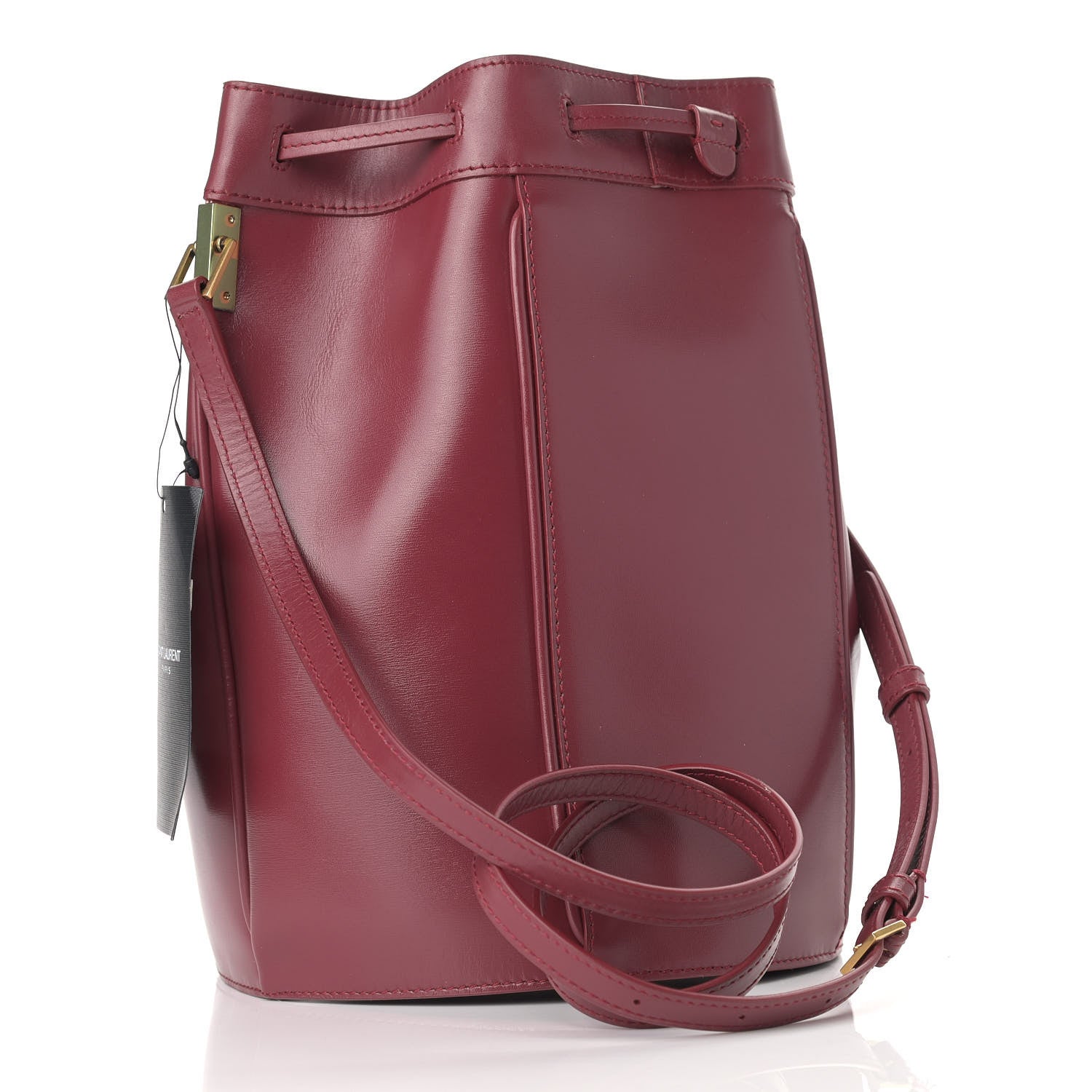 Saint Laurent Smooth Calfskin Medium Talitha Bucket Bag Amaretto 3 of 9