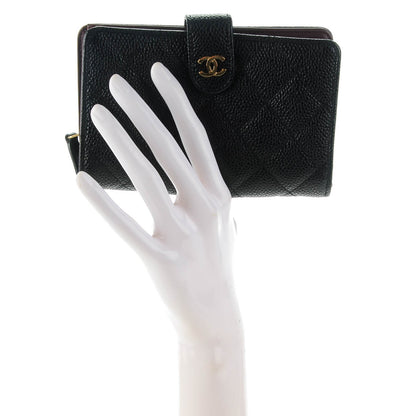 Chanel Caviar Quilted Zipped Pocket Wallet Black 2 of 8