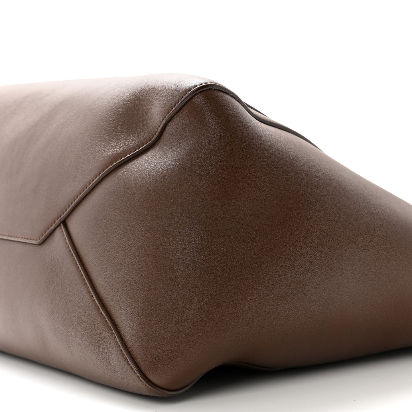 Smooth Calfskin Large Sesia Brown