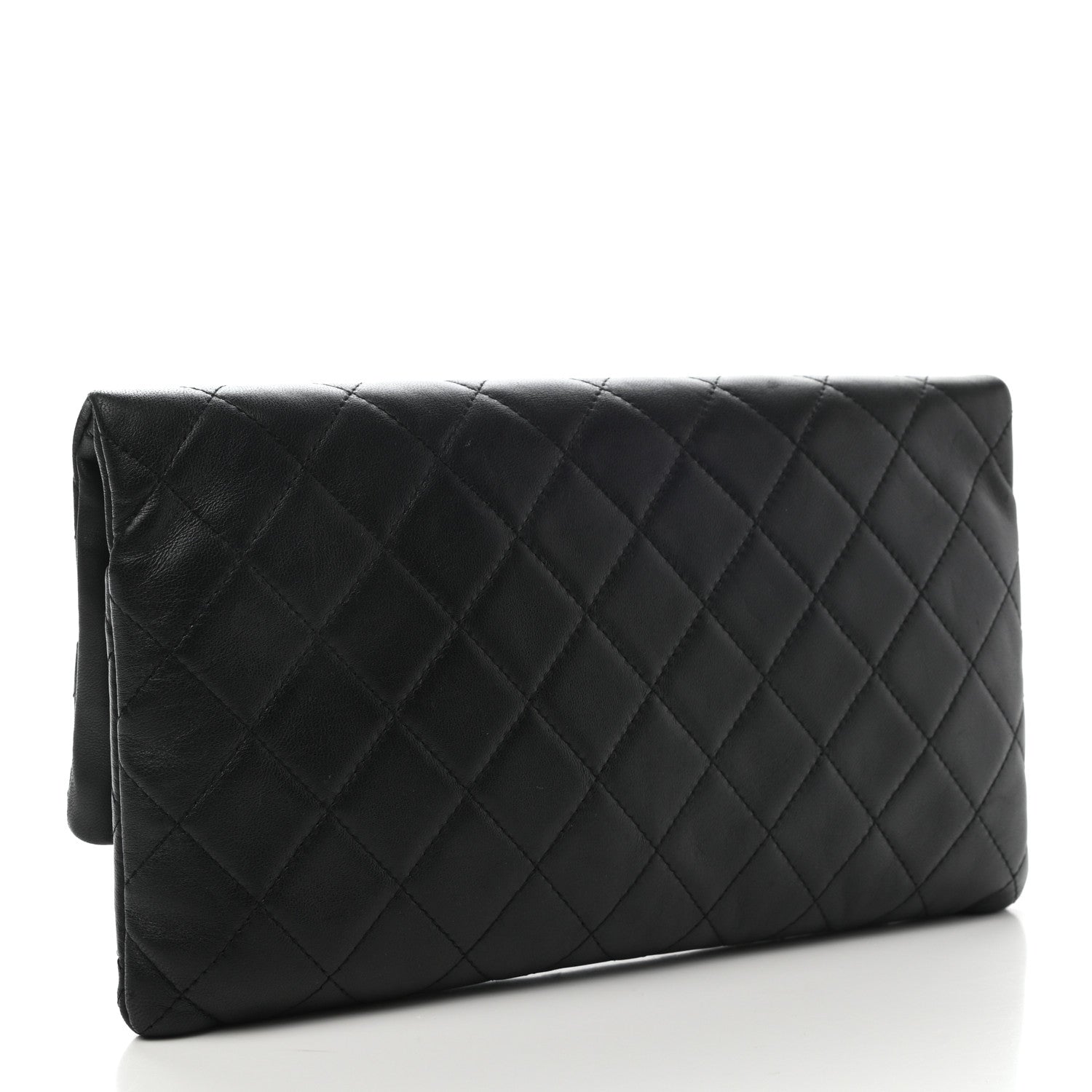 Chanel Lambskin Quilted CC Beauty Clutch Black 3 of 9